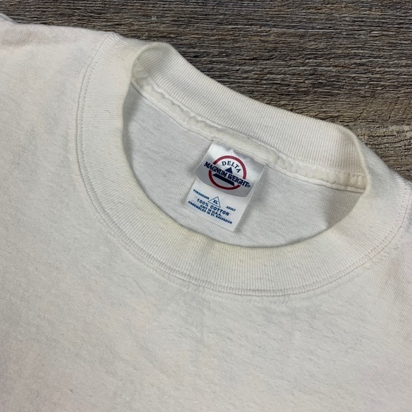 Vintage NASCAR Shirt Size Large/XL White AAA MBNA Graphic Tee Racing - Picture 6 of 6